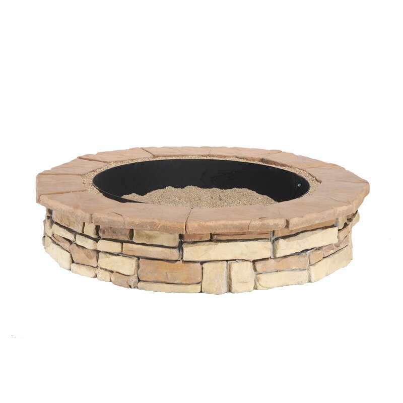 Natural Concrete Products Co Random Stone Concrete Wood Burning Fire Pit & Reviews Wayfair